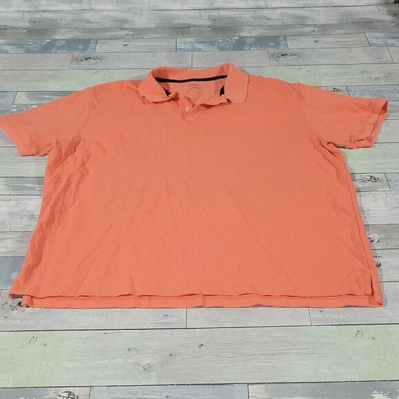 Coral St. JOHN'S BAY Herotage Pique Polo sz XXL - Picture 1 of 4